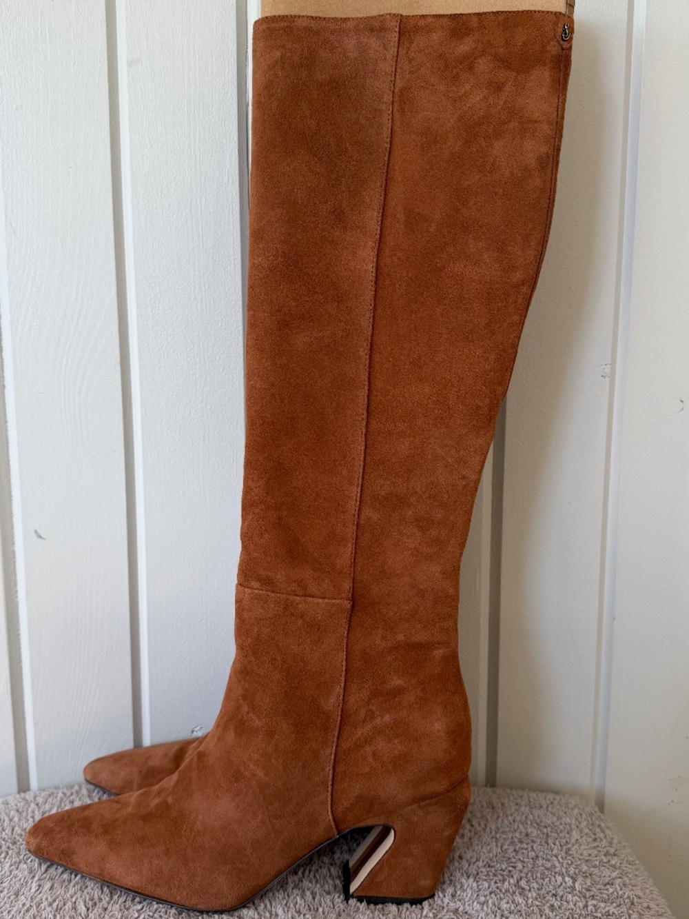 Sam Edelman Sulema Brown Suede Knee High Boots, Size 8